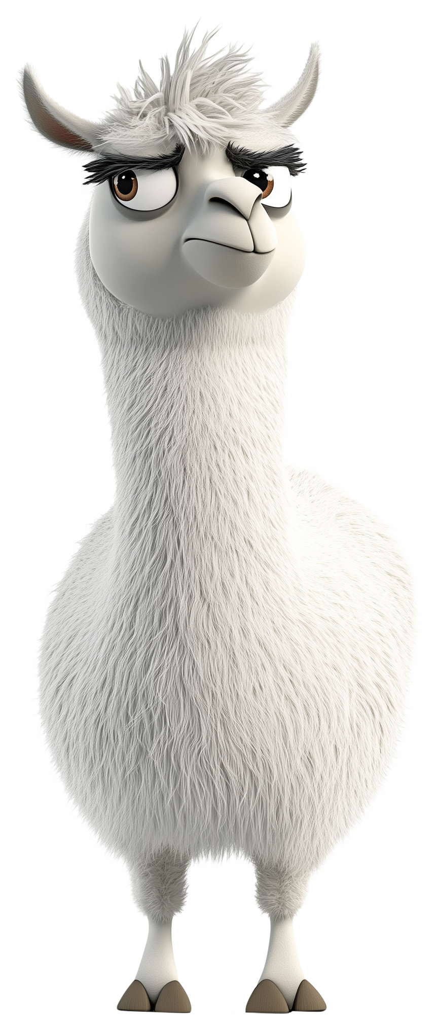 Preview for Cute Llama Emoji Sticker For Pizap Designs