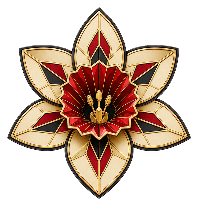 Preview for Art Deco Daffodil Rosette Sticker