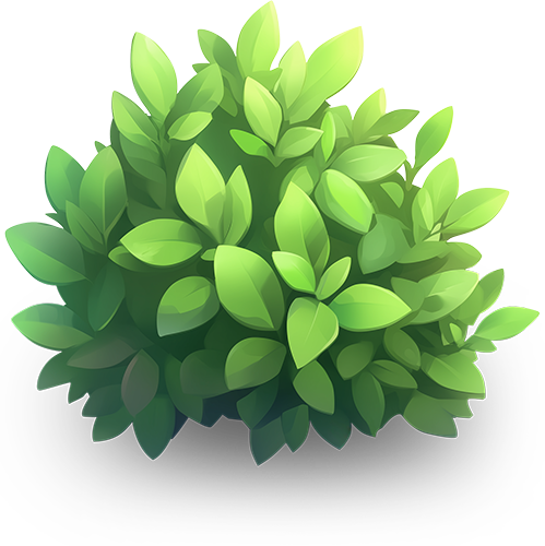 Preview for Green-bush-illustration-sticker-328c9