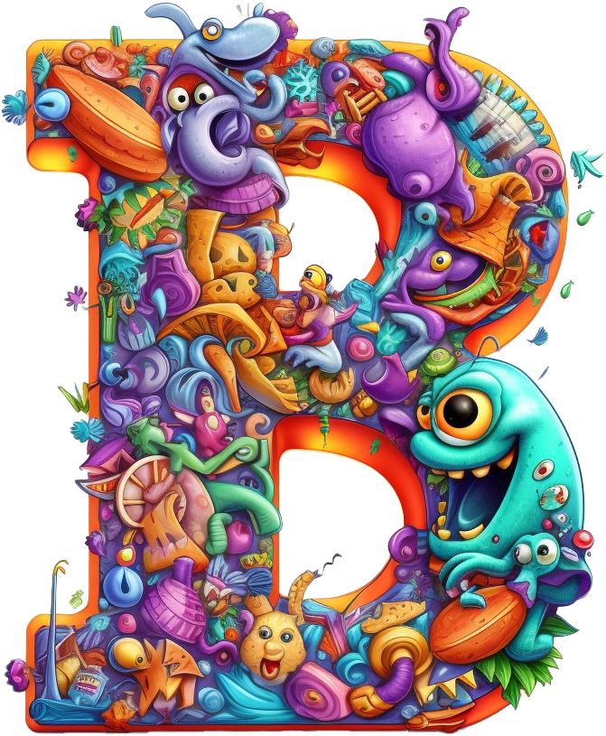 Preview for Colorful-letter-e-illustration-silly-letters-sticker-b8ade