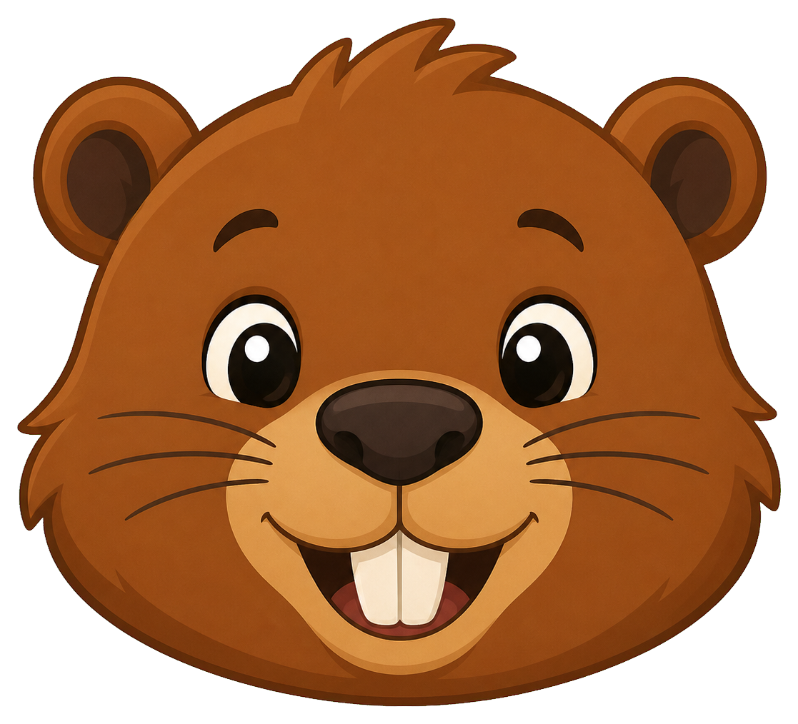 Preview for Cute Beaver Head Sticker