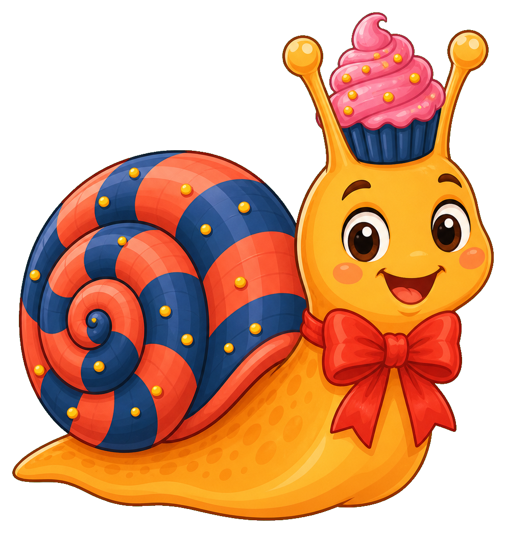 Preview for Birthday Cupcake Snail Sticker