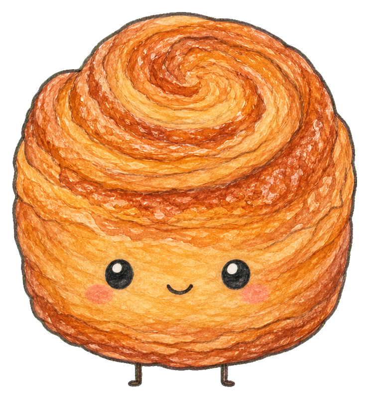 Preview for Kouign Amann Pastry Swirl Sticker