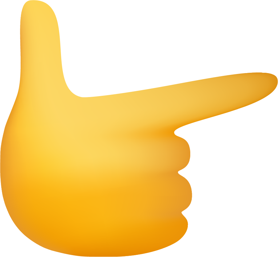 Preview for Pointing-hand-gesture-icon-emoji-hands-sticker-1359a