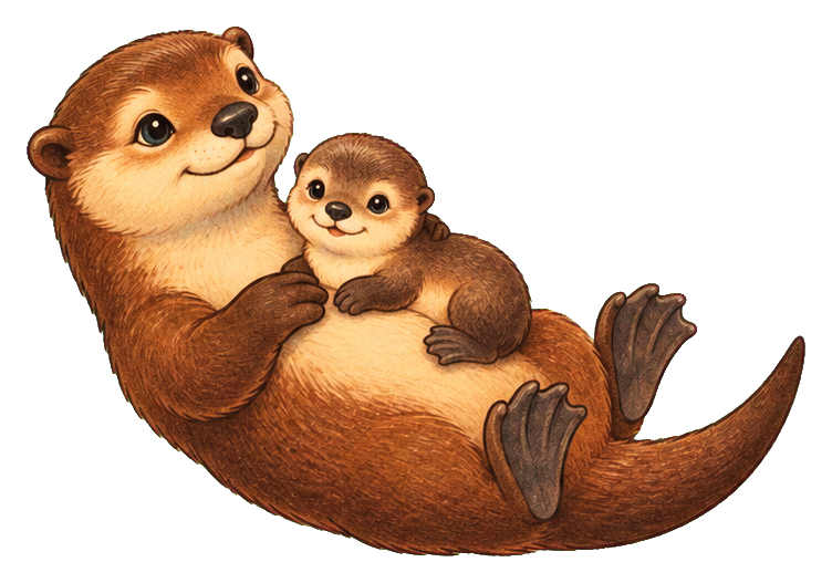 Preview for Storybook Otter Mama And Pup