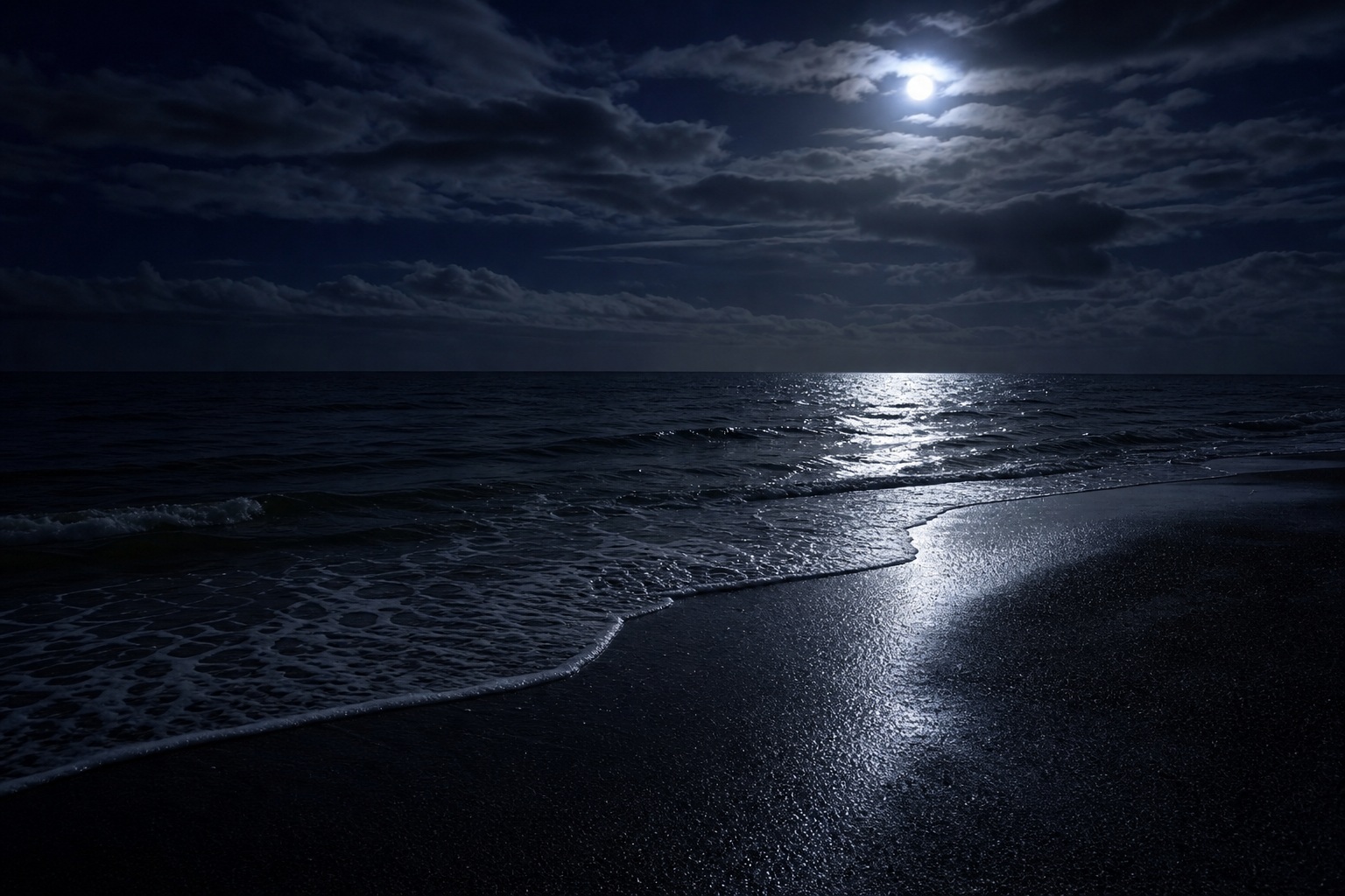 Preview for Moonlit Ocean Stock Background