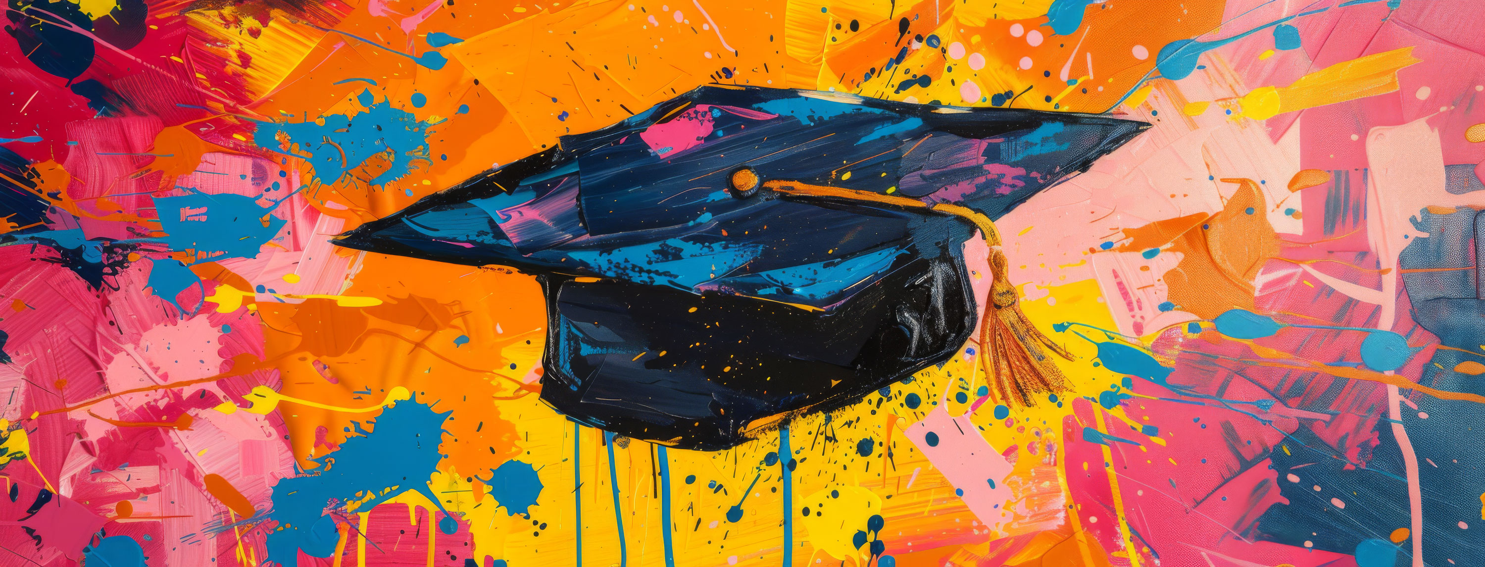 Preview for Vibrant-abstract-art-template-graduation-cover-background-286a8