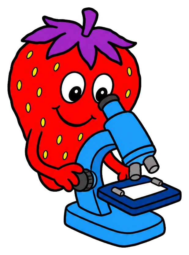 Preview for Strawberry Microscope Sticker Graphic