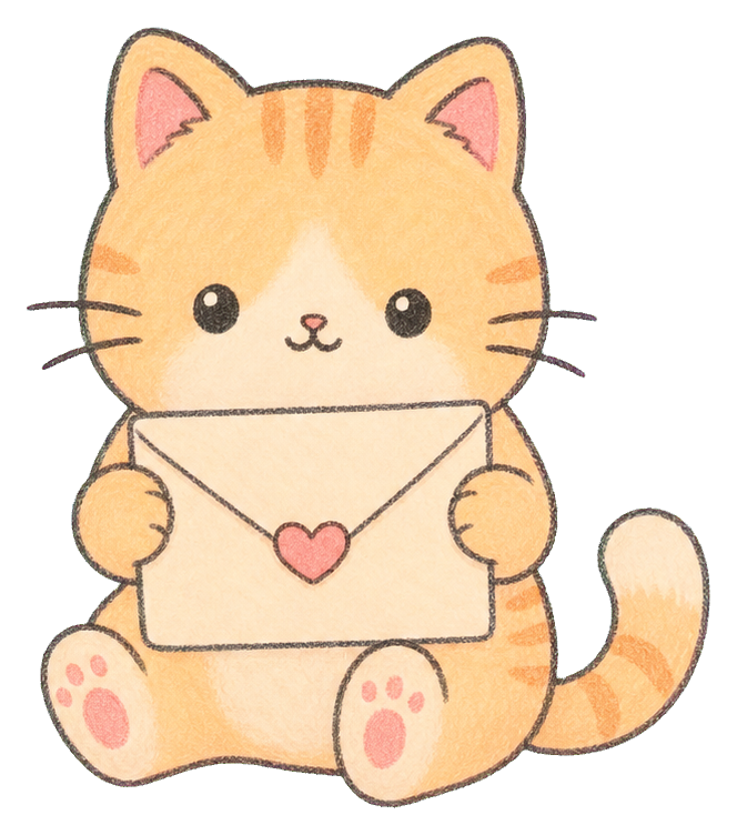 Preview for Cat With Envelope Sticker