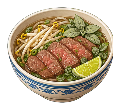 Preview for Pho Bowl Sticker For Food Designs