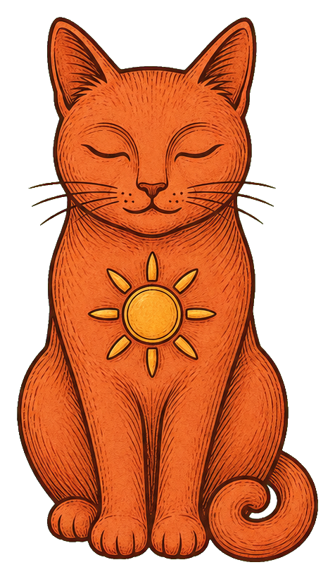 Preview for Sun Cat Sticker For Boho And Celestial Designs