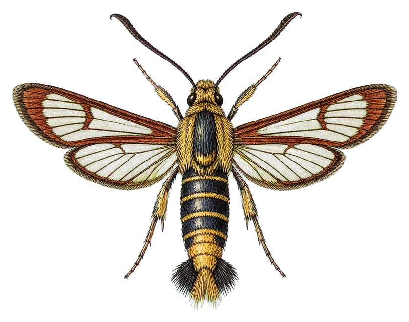 Preview for Clearwing Moth Sticker