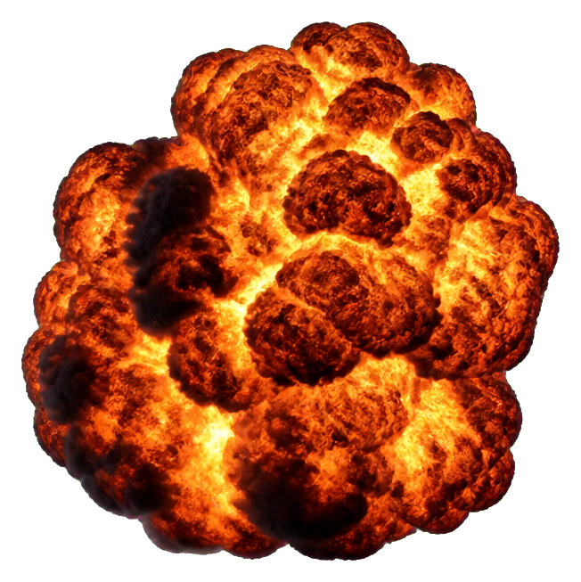 Preview for Realistic Rolling Fire Cloud Sticker