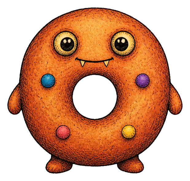 Preview for Doughnut Doppelganger Monster Sticker