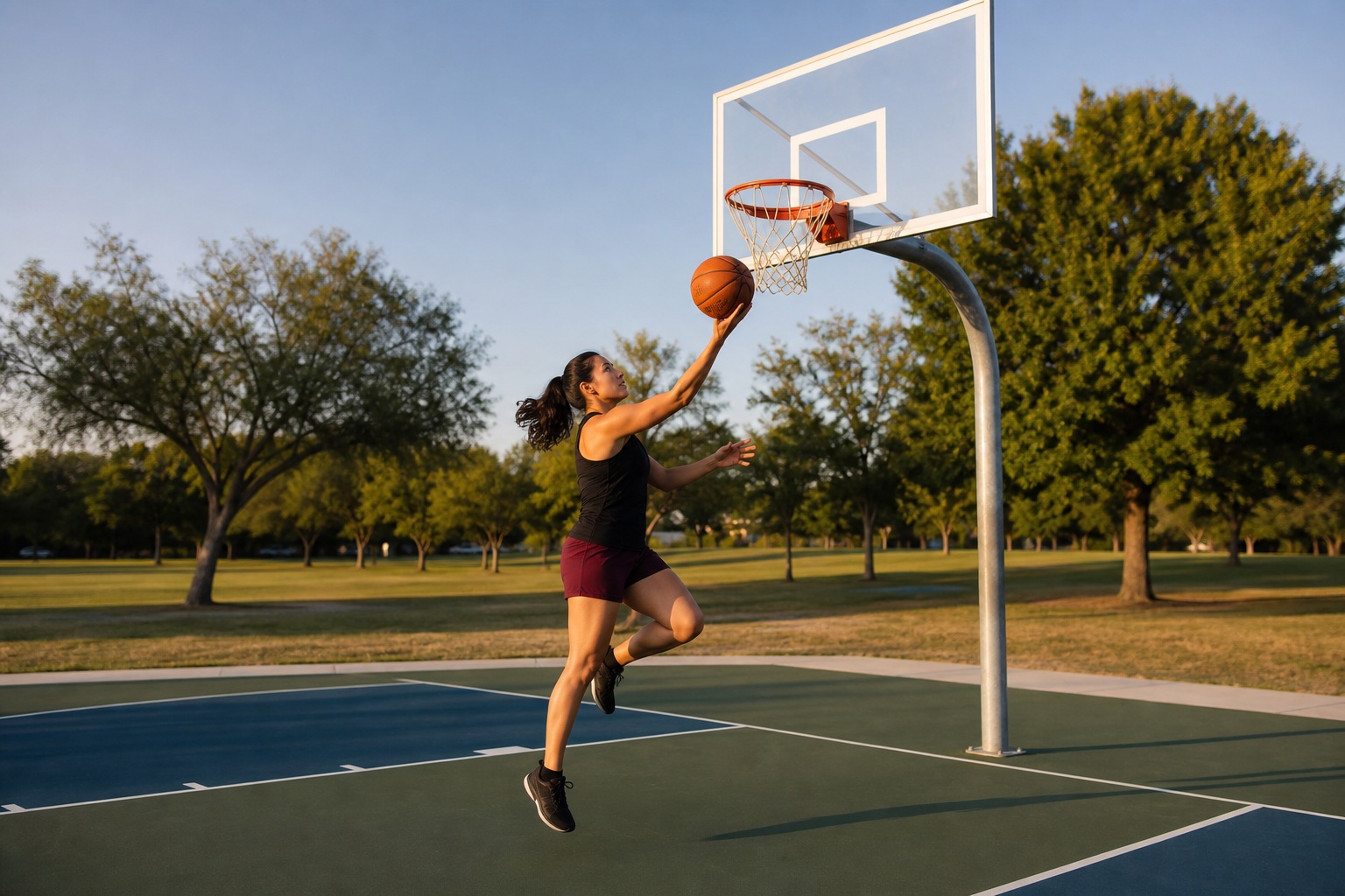 Preview for Park Court Layup Basketball Background