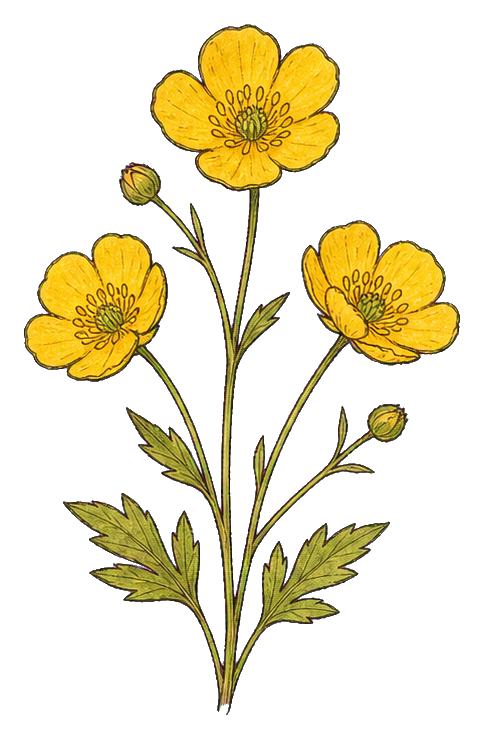 Preview for Golden Buttercup Cluster Sticker