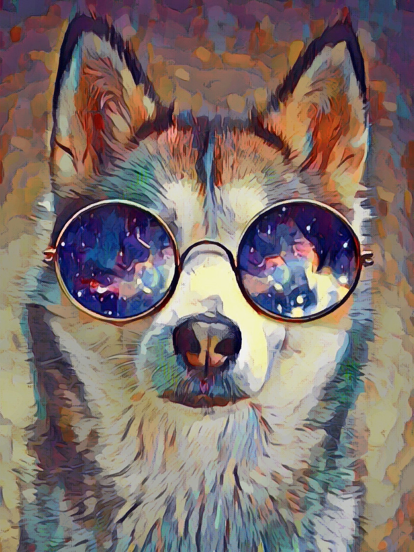 Preview for Cosmic-canine-digital-art-dog-meme-background-e2b45