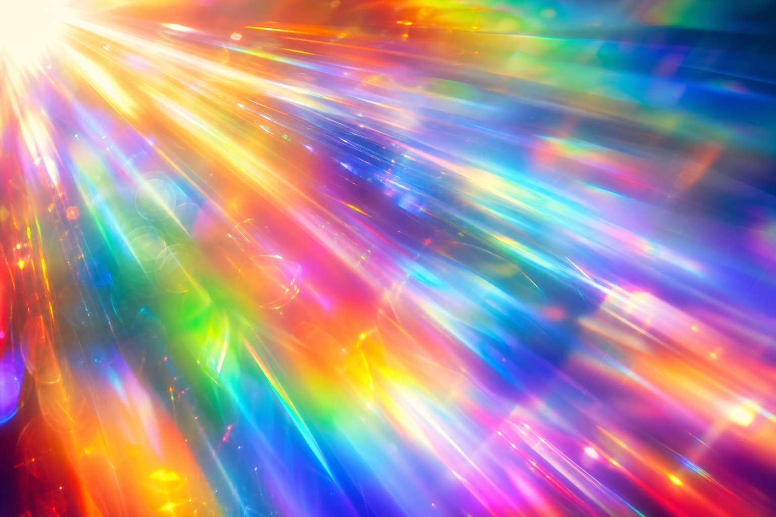 Preview for Rainbow Prism Light Background