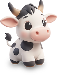 Preview for Cartoon-cow-illustration-animal-sticker-fc149
