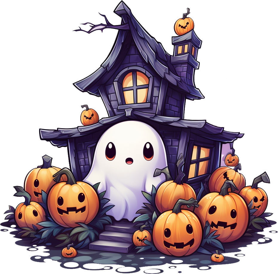 Preview for Halloween-ghost-haunted-house-sticker-5aaaf