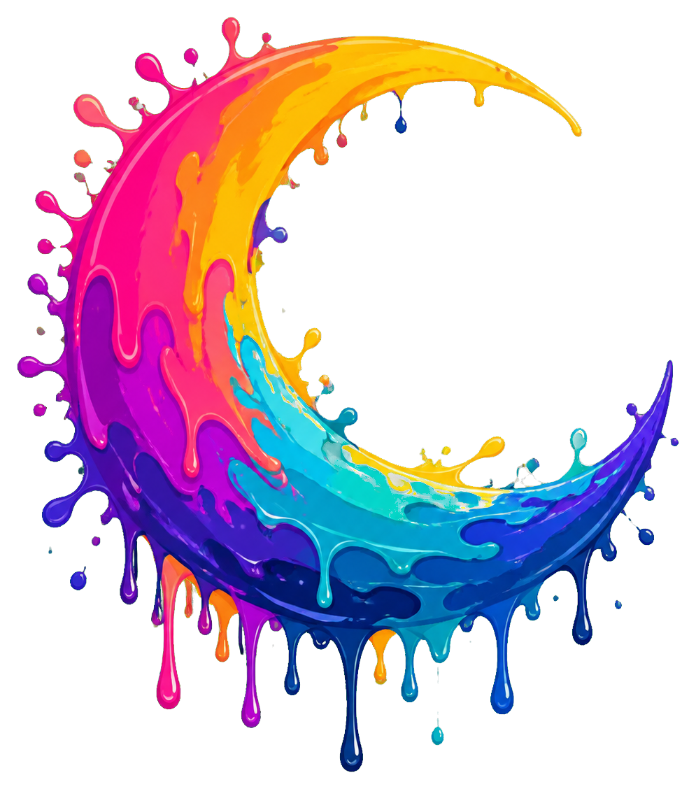 Preview for Drip Crescent Moon Sticker