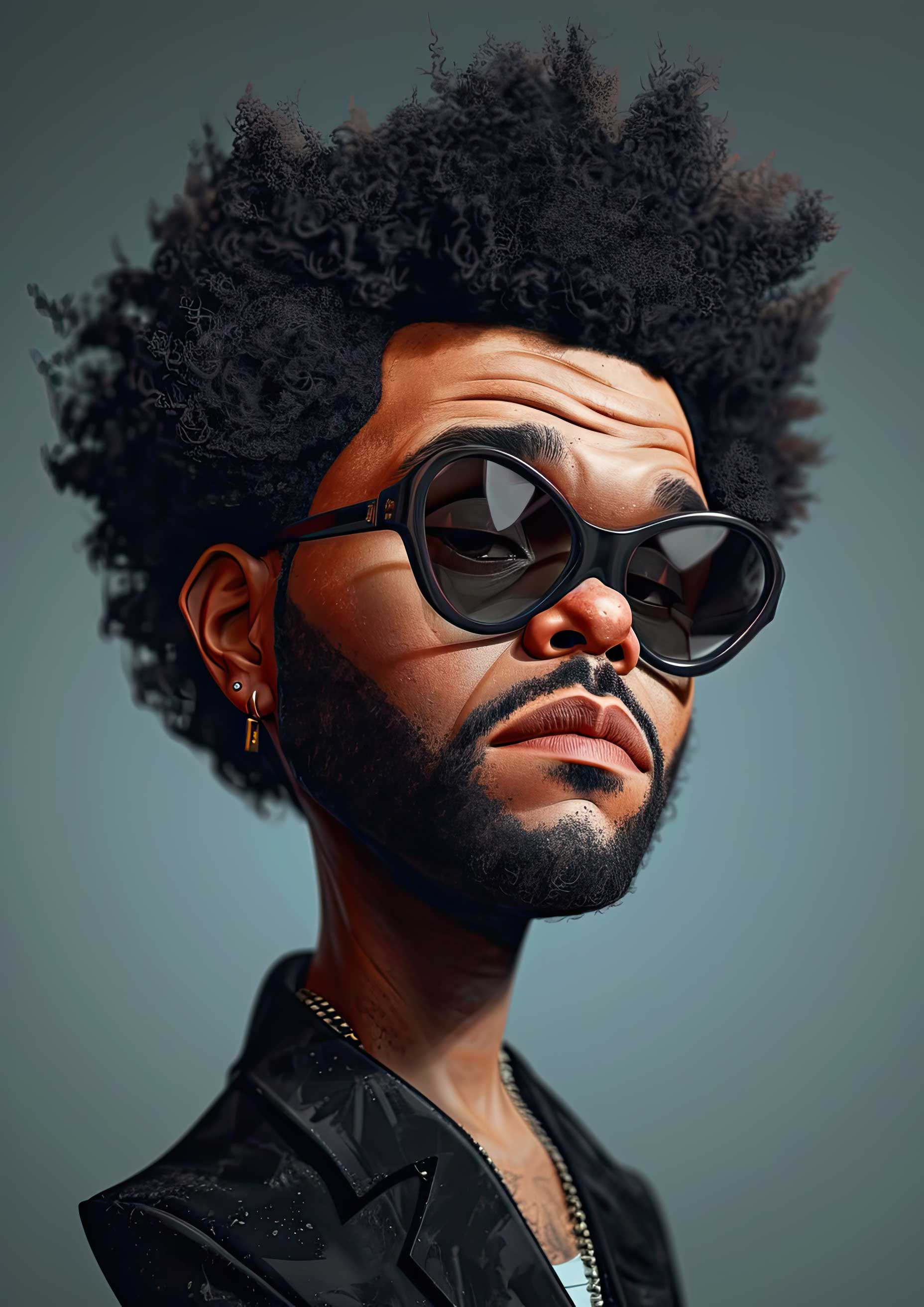 Preview for The-weeknd-digital-portrait-celebrities-background-cf2ab