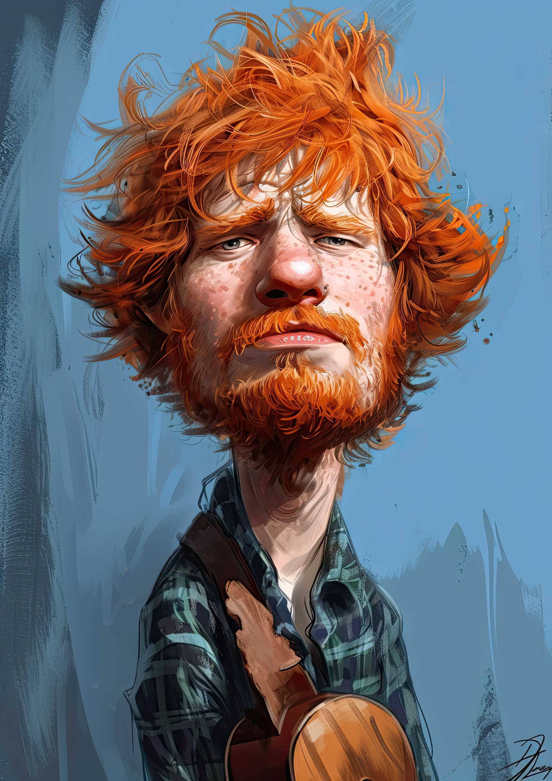 Preview for Redhead-musician-digital-art-celebrities-background-92c61