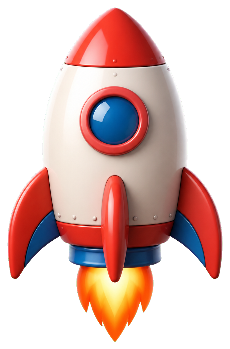 Preview for Rocket Ship Sticker Graphic
