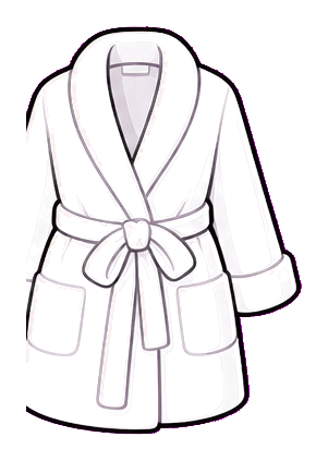 Preview for Bathrobe Sticker Graphic
