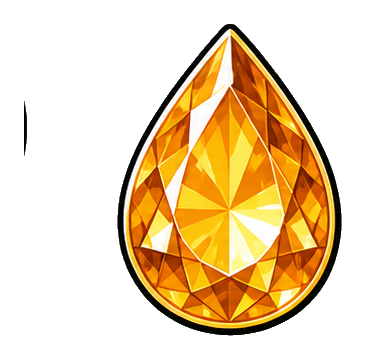 Preview for Citrine Teardrop Gem Sticker