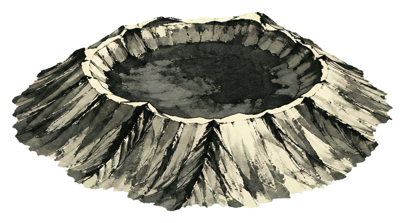 Preview for Ink Wash Mountains Crater Bowl