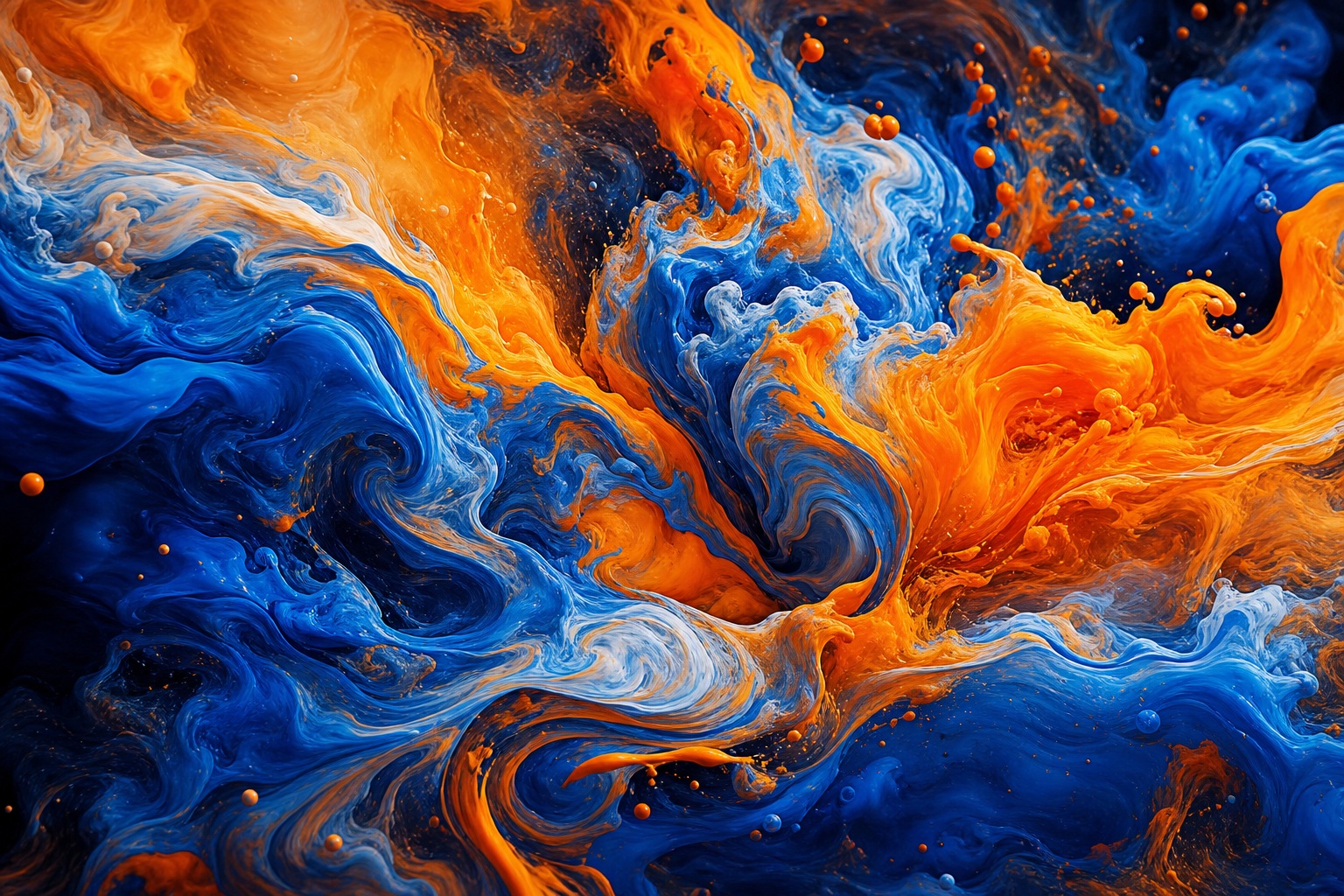 Preview for Orange Cobalt Liquid Background