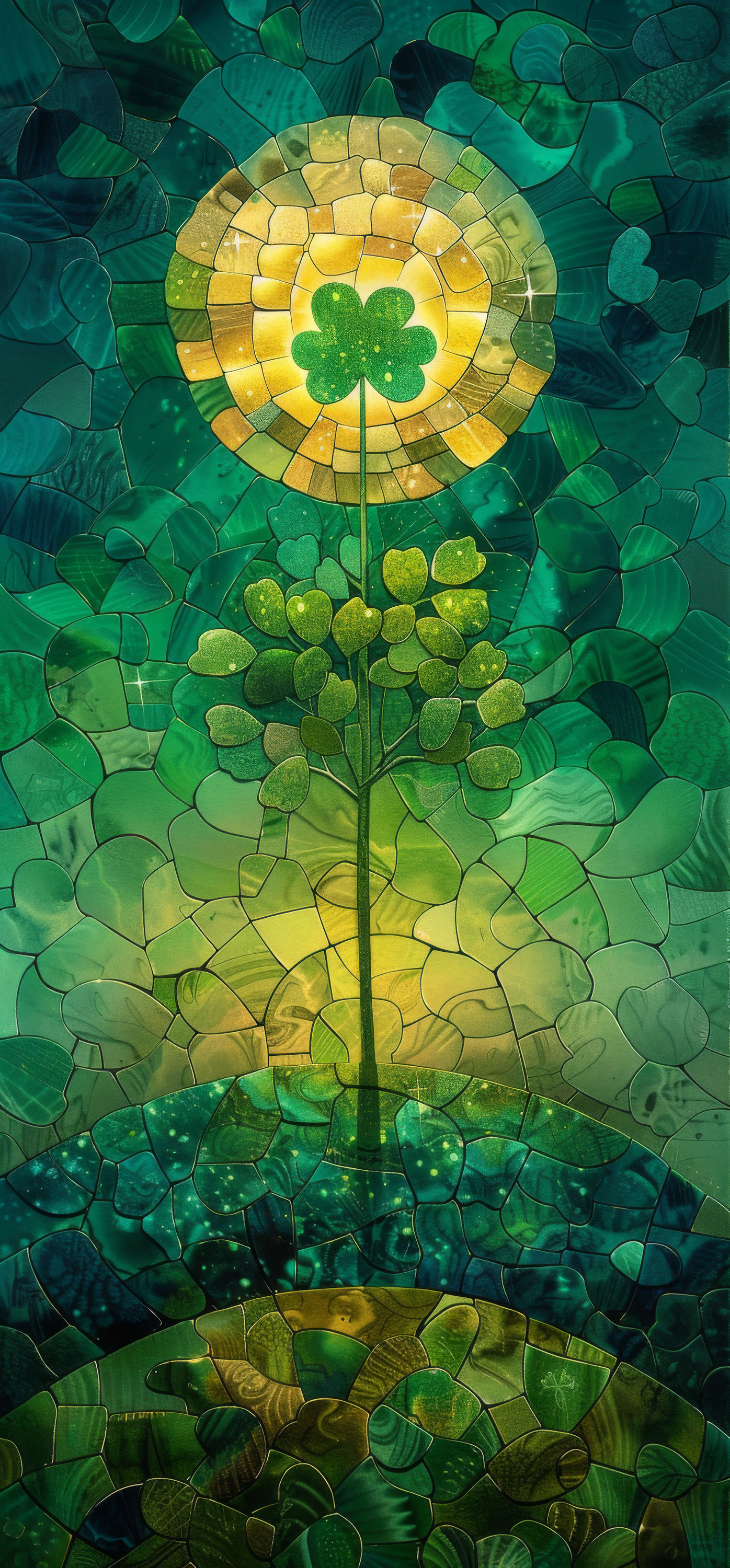 Preview for Mosaic-shamrock-art-st-patricks-background-8f602
