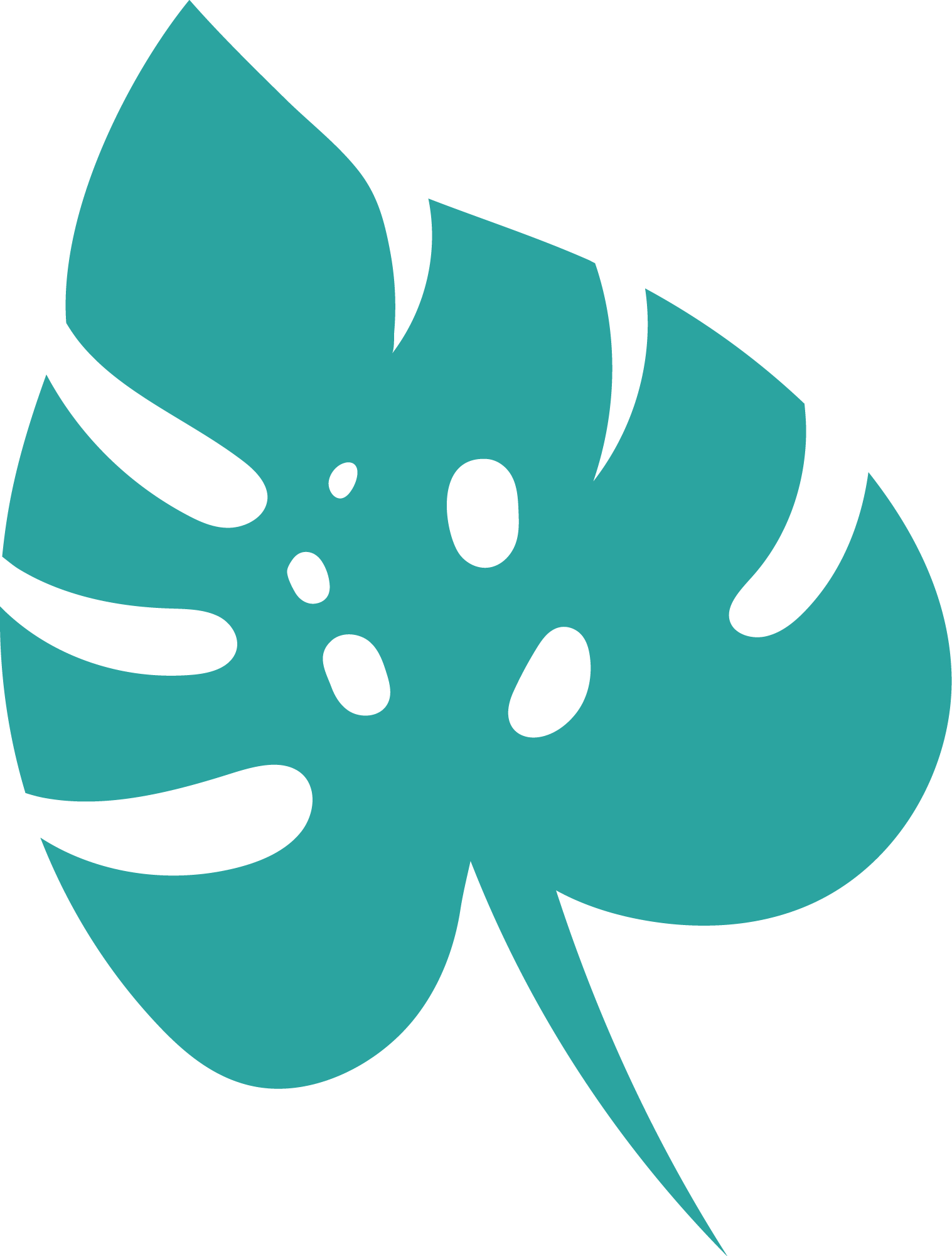 Preview for Monstera-leaf-icon-teal-summer-sticker-c684e