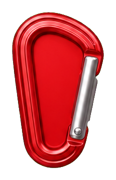 Preview for Red Climbing Carabiner Sticker