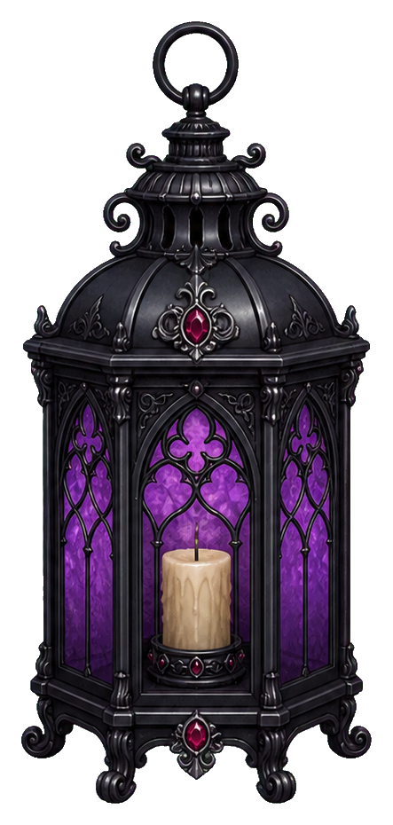 Preview for Gothic Black Lantern Sticker