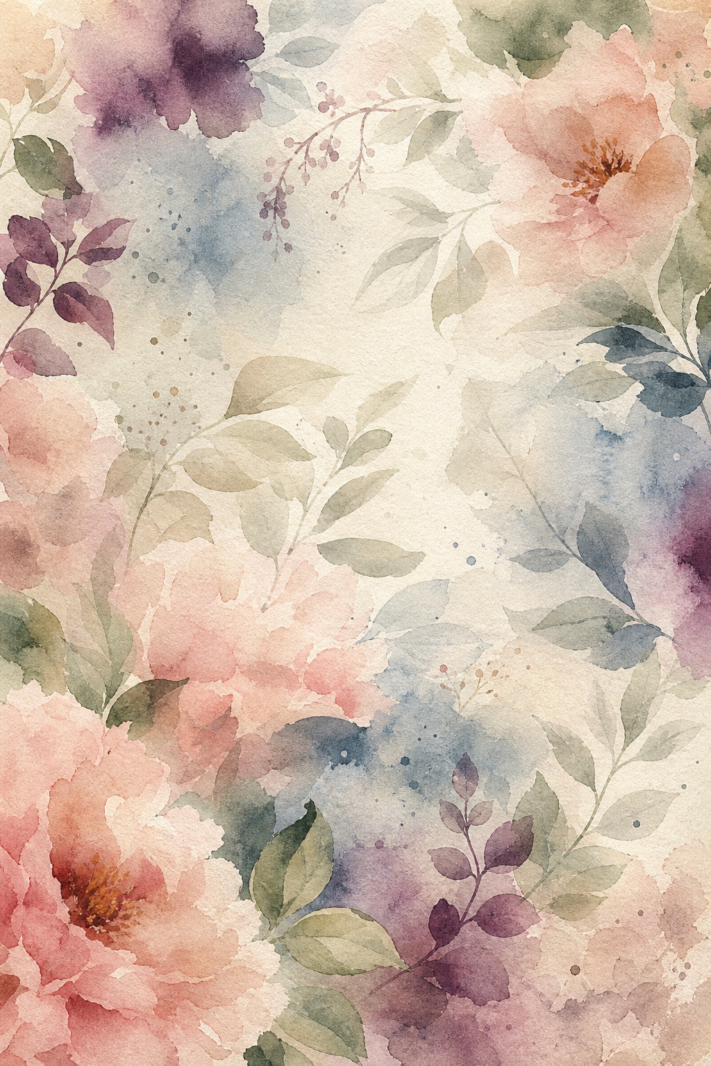 Preview for Soft Watercolor Floral Background