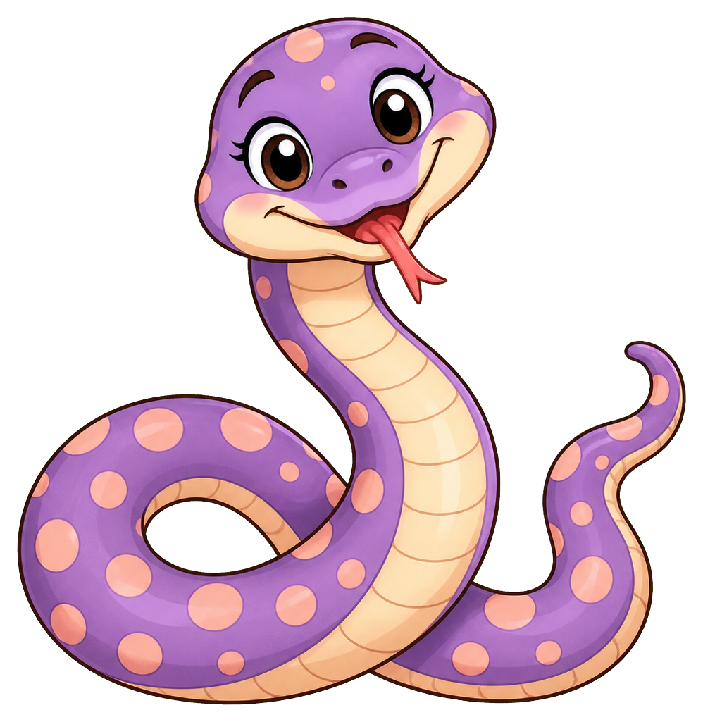 Preview for Purple Polka Dot Snake Sticker