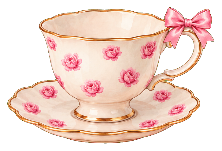 Preview for Coquette Rose Teacup With Bow