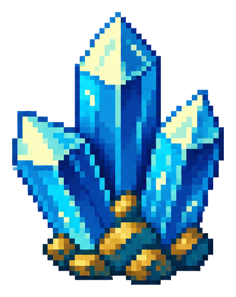 Preview for Pixel Quest Treasures Crystal Cluster