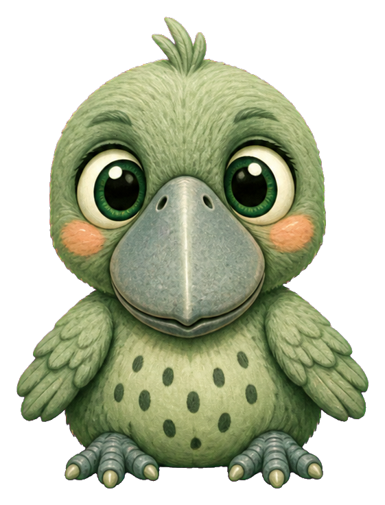 Preview for Sage Shoebill Chick Sticker