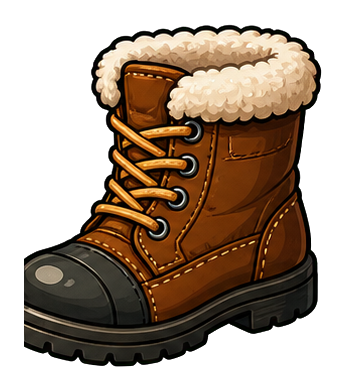 Preview for Snow Boot Sticker For Winter Designs