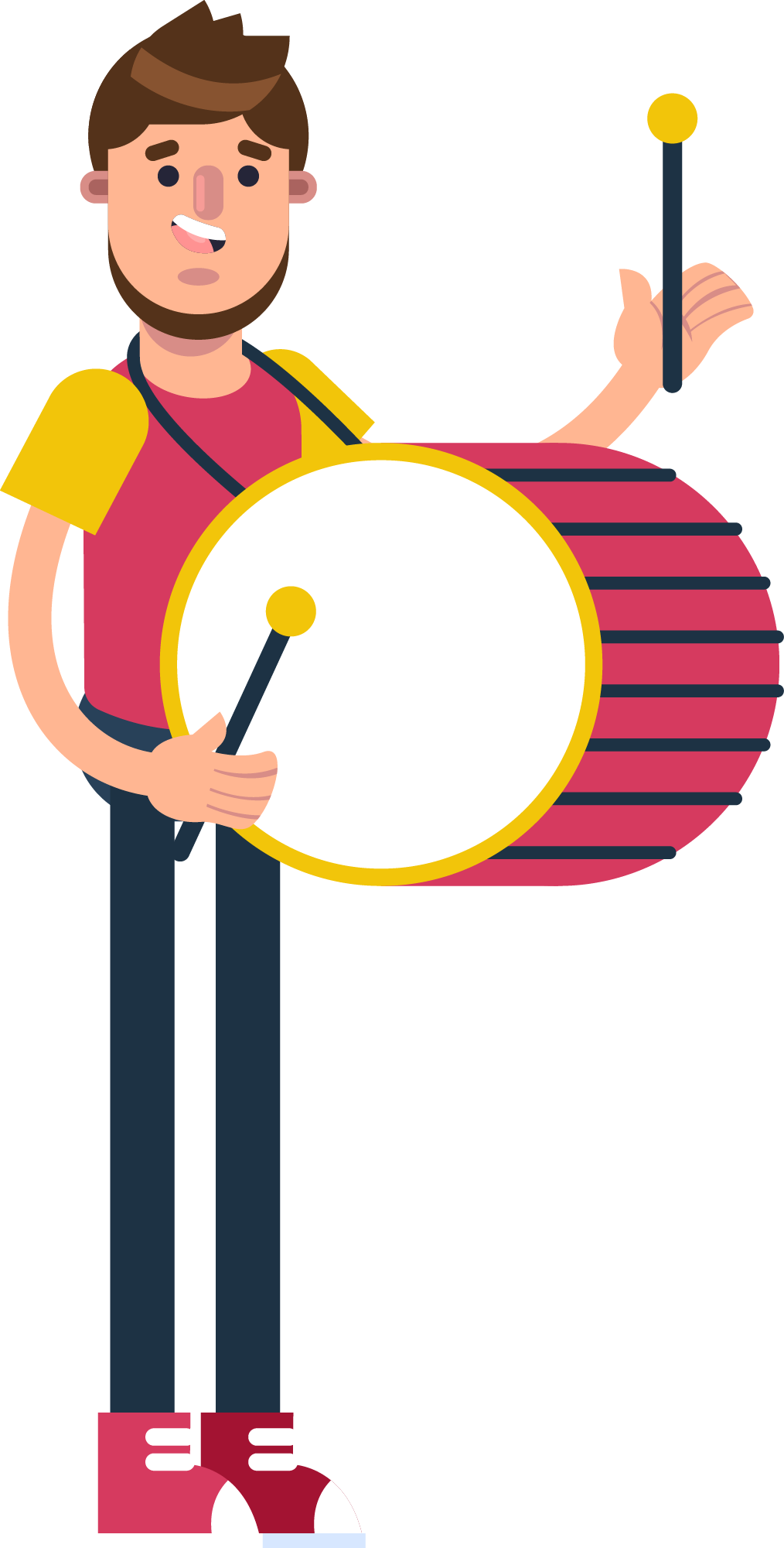Preview for Cartoon-drummer-boy-illustration-soccer-sticker-f7a35