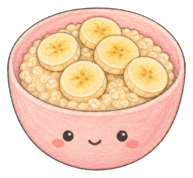 Preview for Oatmeal Bowl With Banana Coins Sticker