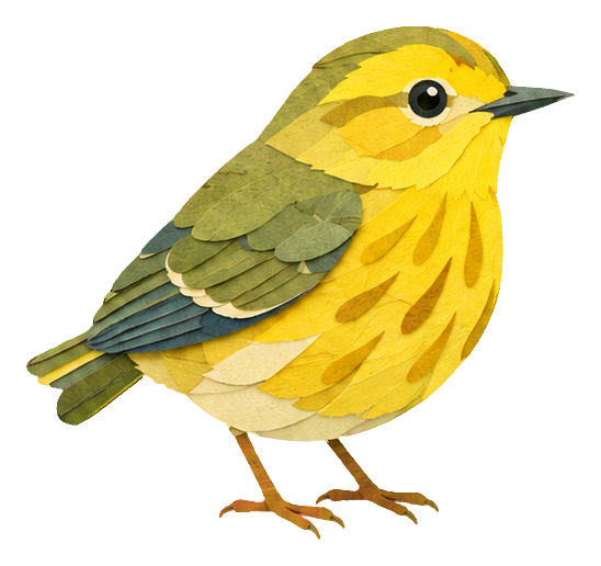 Preview for Papercut Woodland Birds Warbler