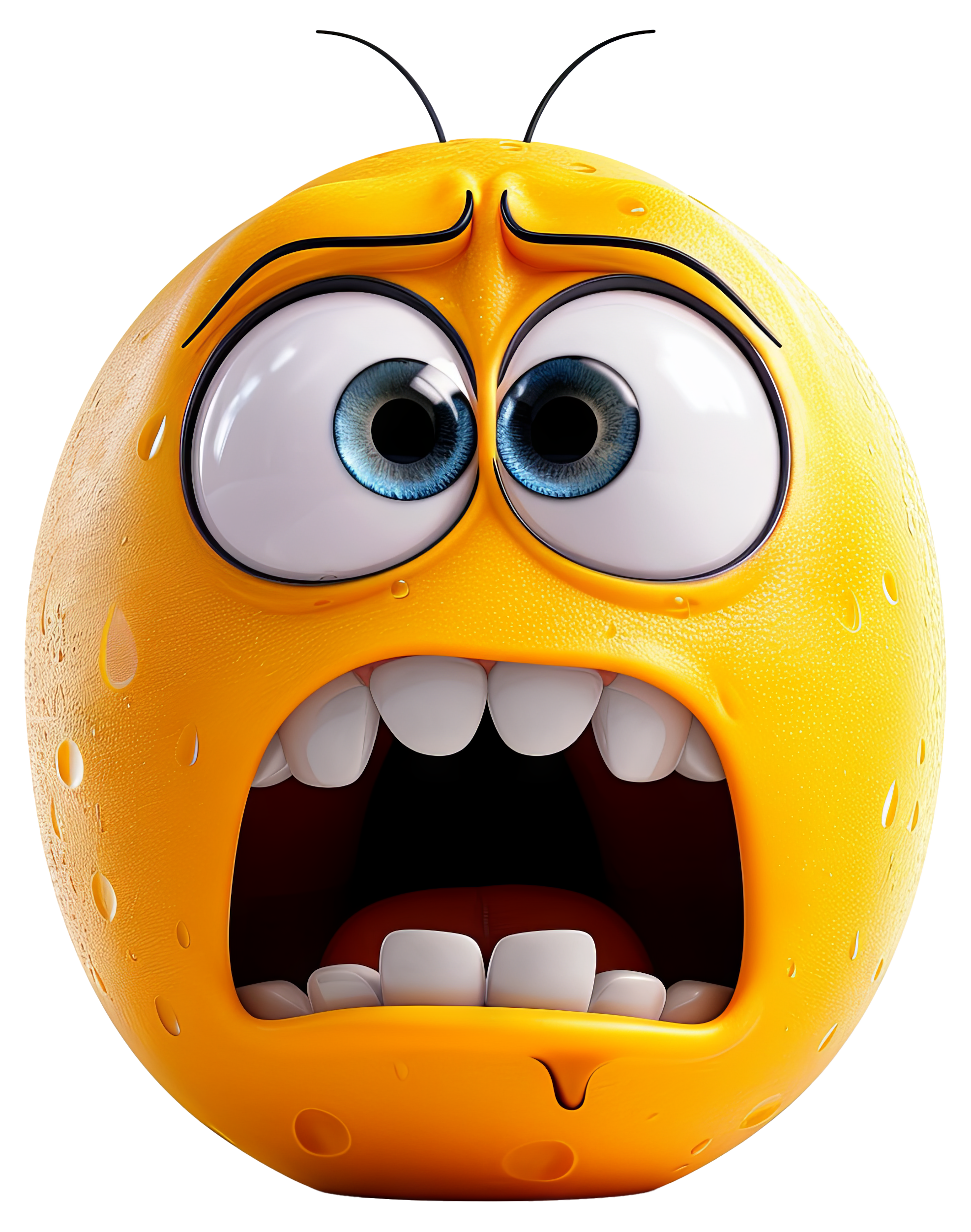 Preview for Terrified-emoji-face-3d-emoji-sticker-43d10