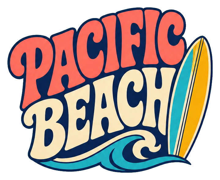 Preview for Pacific Beach Surfboard Sticker