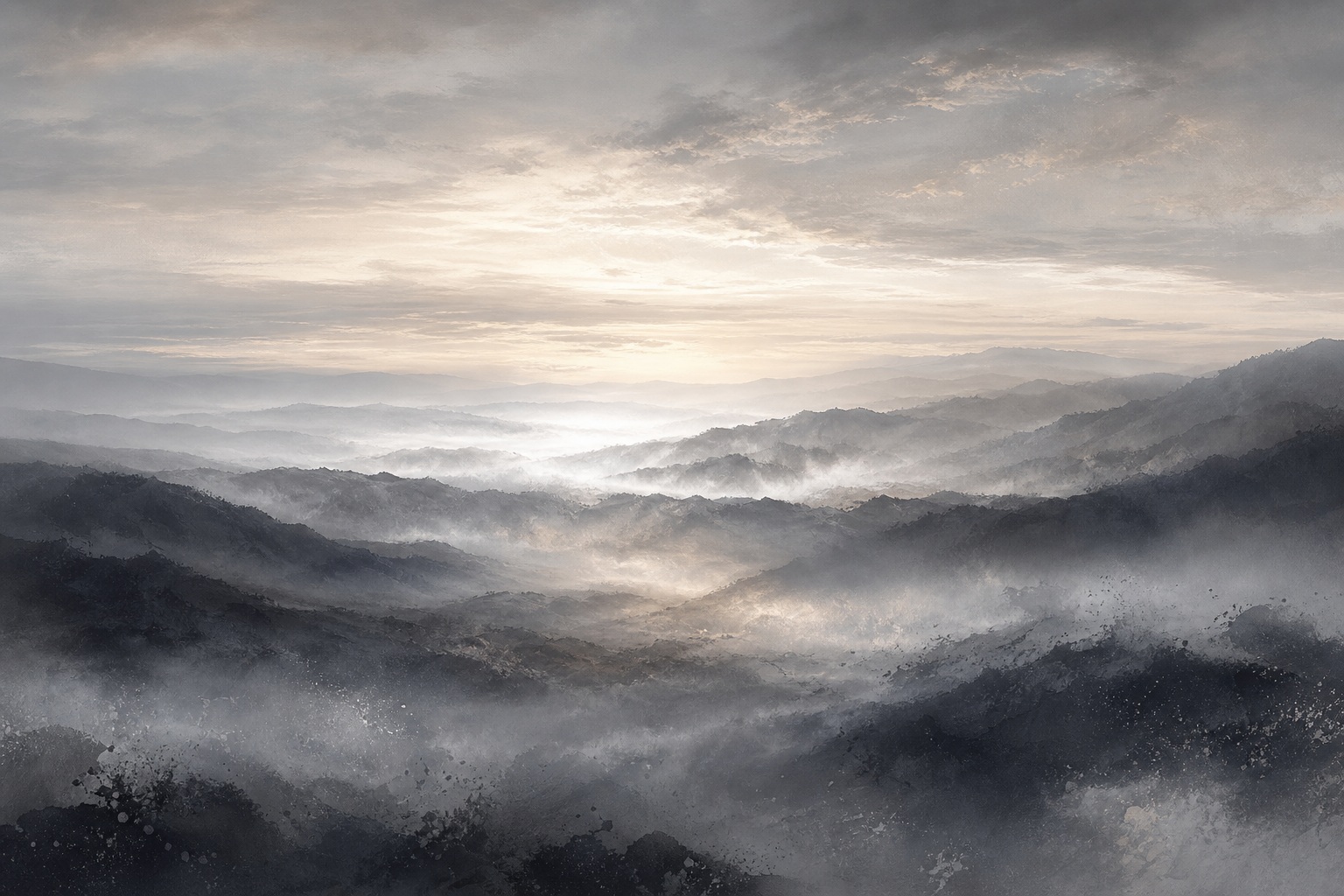 Preview for Charcoal Silver Dawn Haze Background