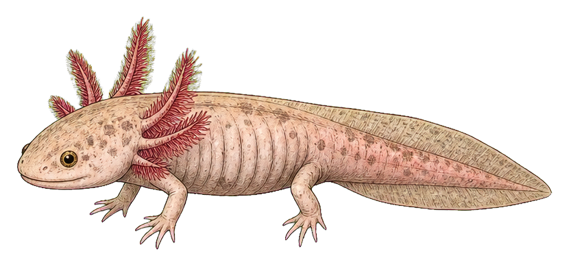 Preview for Axolotl Vintage Sticker Graphic