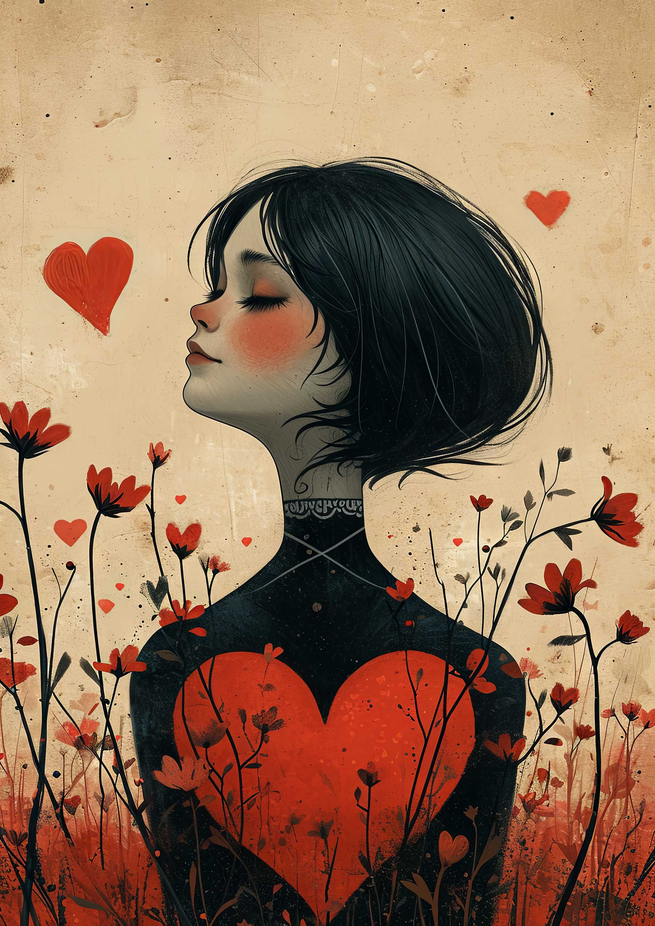 Preview for Woman-with-red-heart-love-background-d6f84